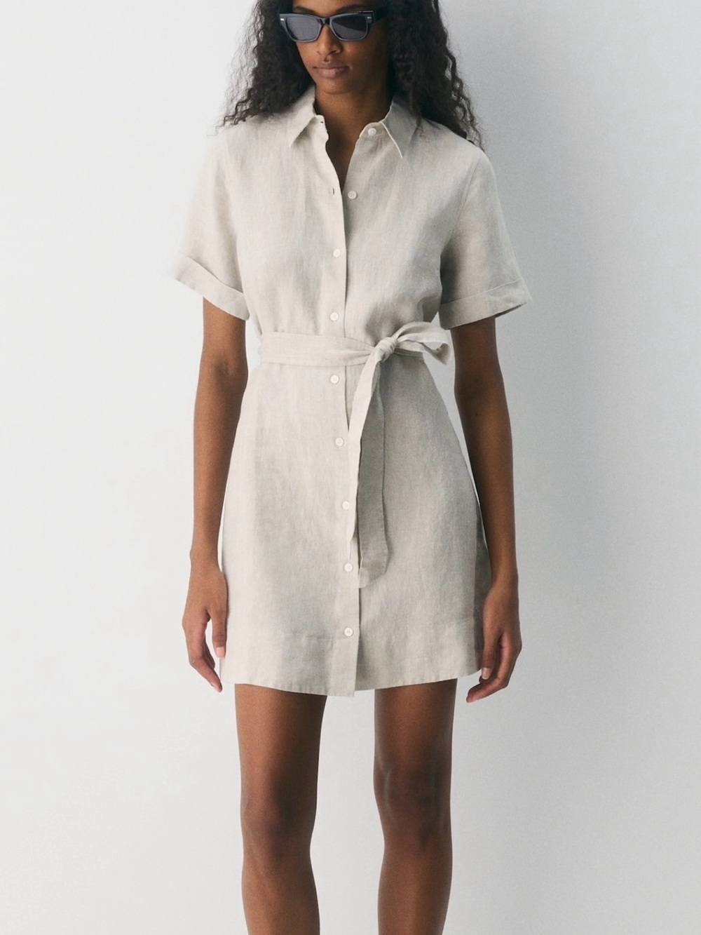 Aritzia Wilfred Tie Front Dress